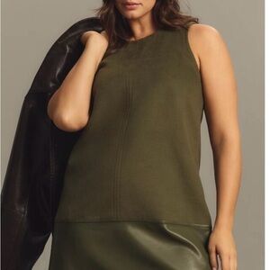 Olive Green Sleeveless Women's mini dress